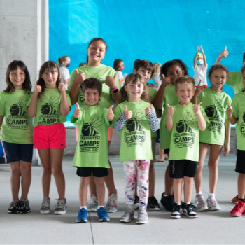 group of summer camp children