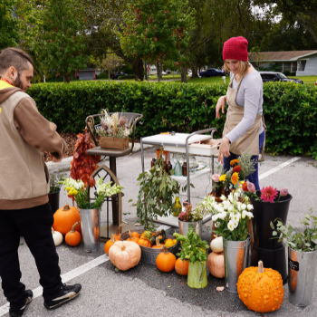 community event with craft items