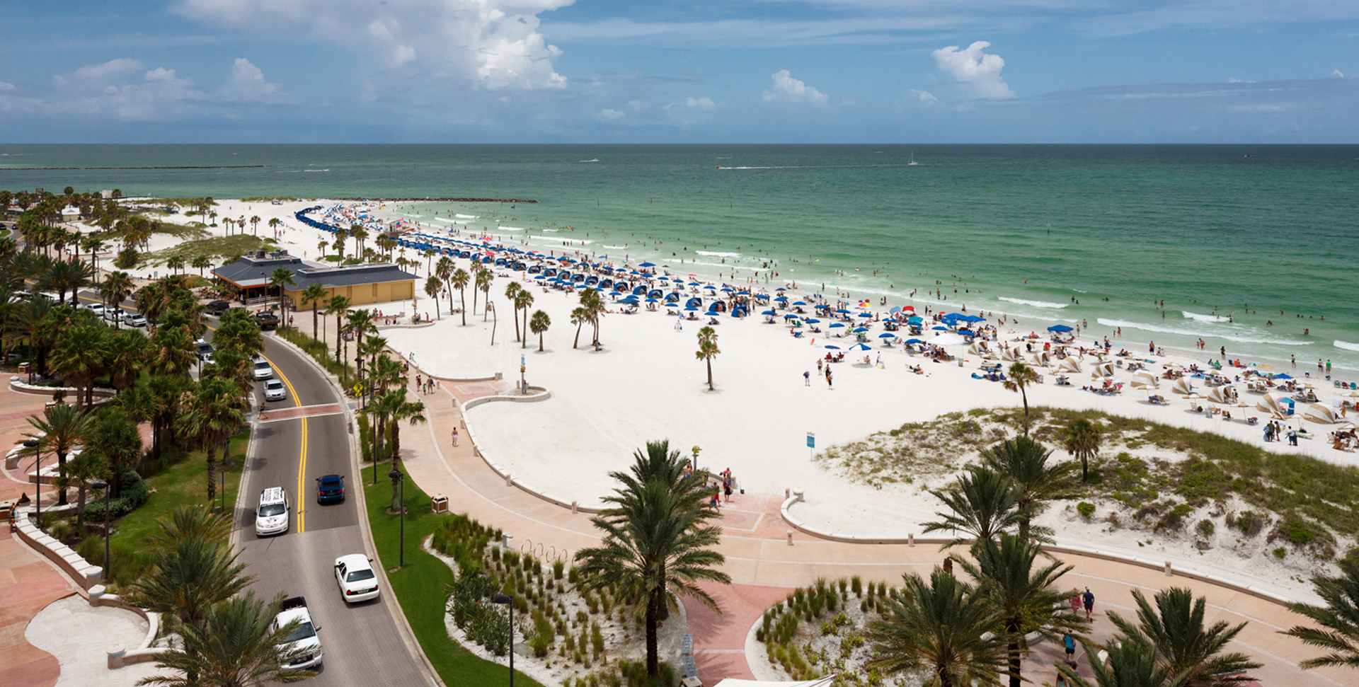 aerial view of beach